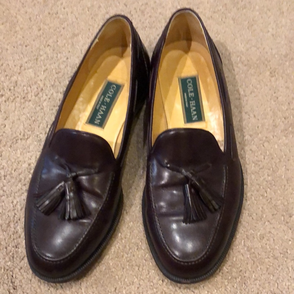 Cole Haan Leather Tassel Dress Shoe - Picture 2 of 5